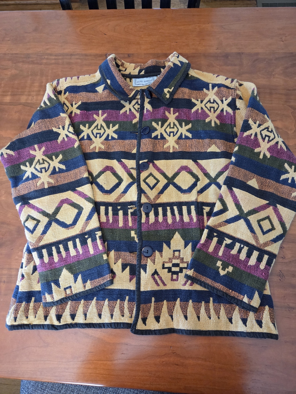 90's Vintage Jane Ashley Tapesstey Chore Coat